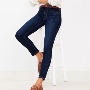 J Brand Dark Indigo High Rise Porter Skinny Leg Jeans Size 25